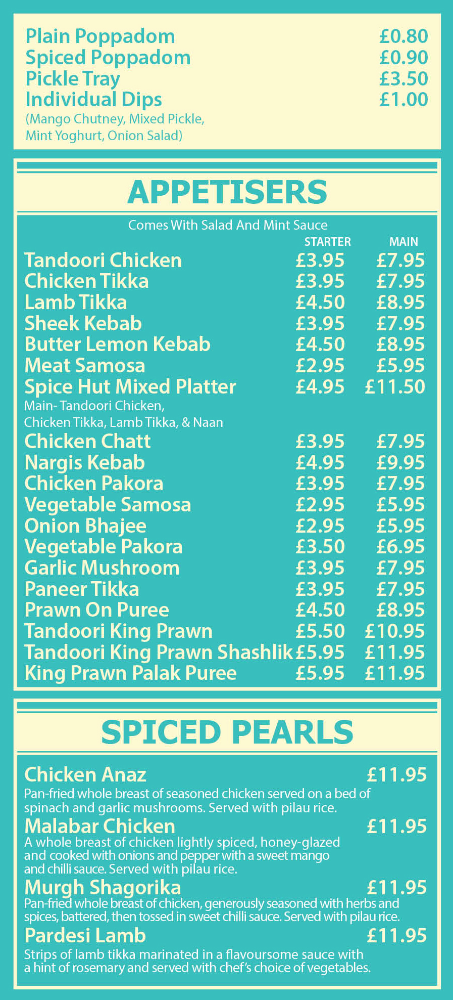 Spice Hut Halesowen Menu 4 v2